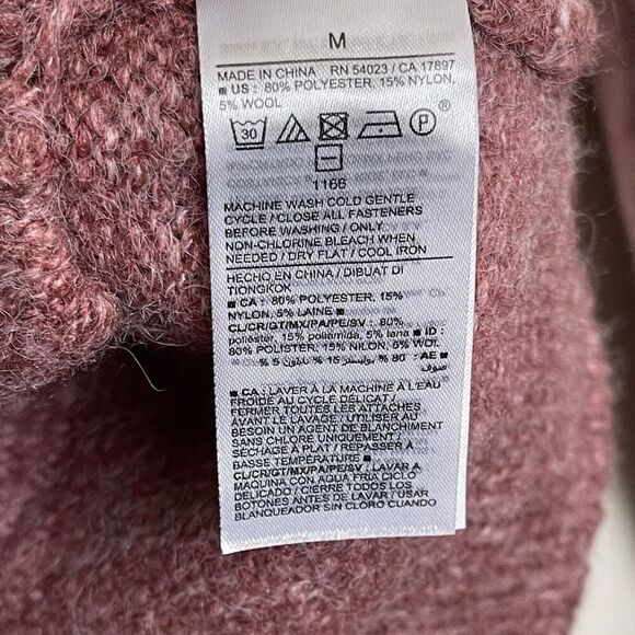 Old Navy Oversized Button Front Shawl Cardigan Wool Blend Boho Size Medium - Picture 4 of 5